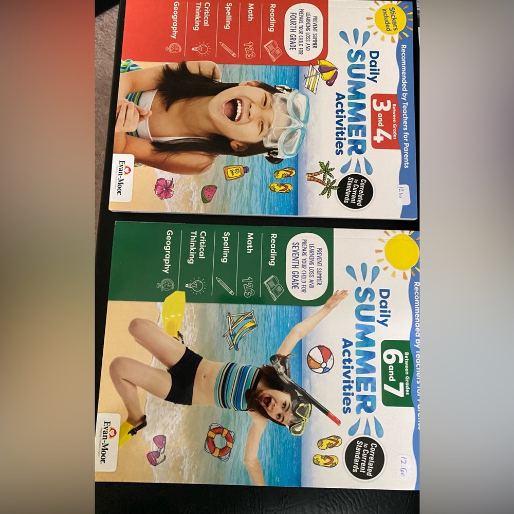 Evan Moor Summer Activities (3rd & 4th and 6th & 7th)